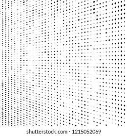 Abstract halftone background. Chaotic vector pattern of black dots on white. Modern style for printing and design creation