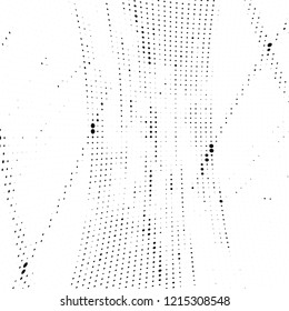 Abstract halftone background. Chaotic vector pattern of black dots on white. Modern style for printing and design creation