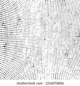 Abstract halftone background. Chaotic vector pattern of black dots on white. Modern style for printing and design creation