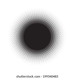 Abstract Halftone Background, halftone circle shape. Vector illustration