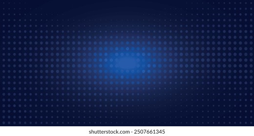 The abstract halftone background consists of different dots.