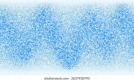 abstract halftone background consists of different dots.