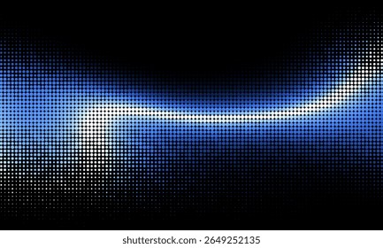 O plano de fundo de meio-tom abstrato consiste em diferentes pontos.