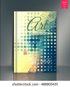 Abstract halftone background. Cover design. Pop Art texture.