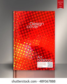 Abstract halftone background. Cover design. Pop Art texture.
