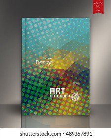 Abstract halftone background. Cover design. Pop Art texture.