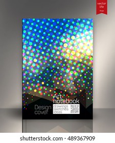 Abstract halftone background. Cover design. Pop Art texture.