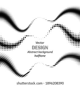 
Abstract halftone background, dark small dots in the form of waves, design element