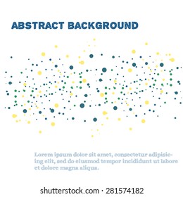Abstract halftone background design element. Abstract vector of colorful dots pattern