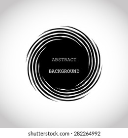 Abstract halftone background design element. Abstract vector of black and white scribble pattern