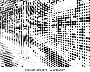 abstract halftone background in different planes