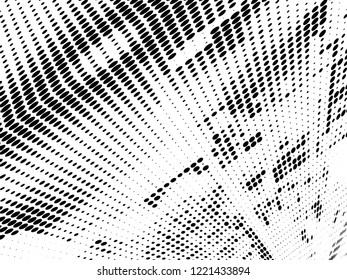 abstract halftone background in different planes