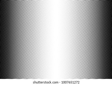 Abstract Halftone Background. Distressed Backdrop. Fade Gradient Texture. Black and White Vintage Overlay. Vector illustration