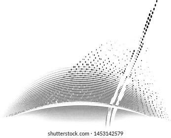 abstract halftone background. dot geometric pattern