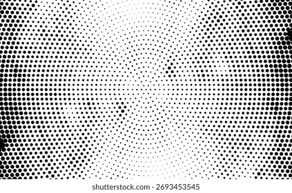 fondo abstracto de semitono, fondo de puntos de semitono, textura Abstractas dinámica de punto de semitono, Vector de patrón geométrico abstracto de puntos de semitono para el fondo