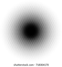 Abstract Halftone Background. Dotted Black and White Pattern. Fade Gradient Overlay. Vector illustration