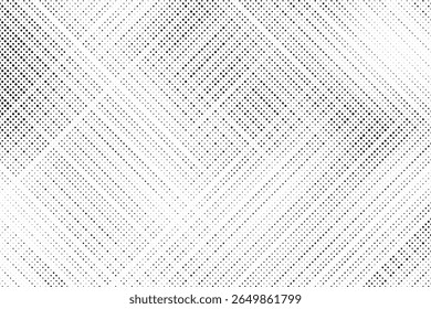 Fundo de meio-tom abstrato. Padrão pontilhado. Plano de fundo branco e cinza com efeito de meio-tom, padrão de pontos. Ilustração vetorial.