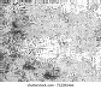 Abstract halftone background dotted. Vector monochrome texture. Black and white pattern futuristic. Texture for print and design