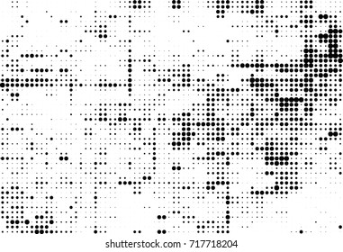 Abstract halftone background dotted. Vector monochrome texture. Black and white pattern futuristic. Texture for print and design