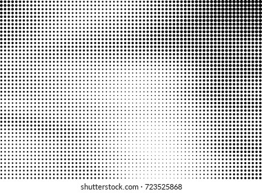 Abstract halftone background dotted. Vector monochrome texture. Black and white pattern futuristic. Texture for print and design