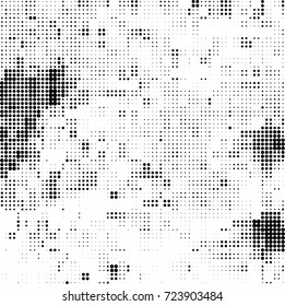 Abstract halftone background dotted. Vector monochrome texture. Black and white pattern futuristic. Texture for print and design