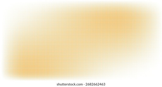 Abstract halftone background featuring yellow gradient dot patterns on a white backdrop. Minimalist and modern design