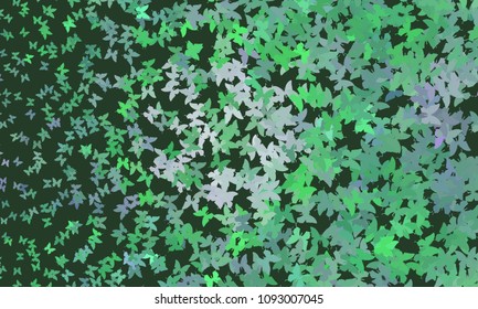 Abstract halftone background with flying butterflies. Vector clip art.