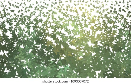 Abstract halftone background with flying butterflies. Vector clip art.