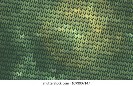 Abstract halftone background with flying butterflies. Vector clip art.