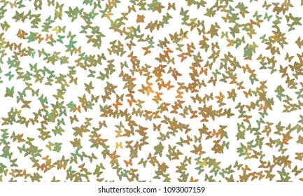 Abstract halftone background with flying butterflies. Vector clip art.