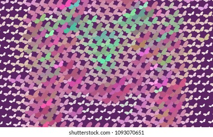 Abstract halftone background with a lot of flying butterflies. Vector clip art.