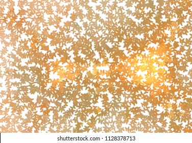 Abstract halftone background with a lot of flying butterflies. Vector clip art.