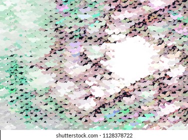 Abstract halftone background with a lot of flying butterflies. Vector clip art.