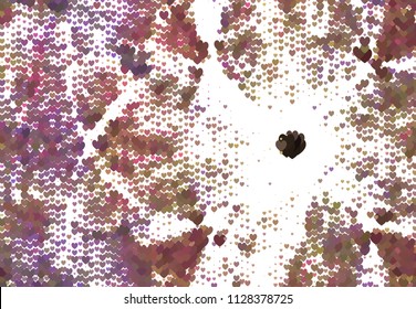 Abstract halftone background with a lot of flying butterflies. Vector clip art.