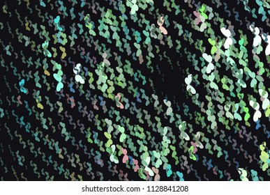 Abstract halftone background with a lot of flying butterflies. Vector clip art.