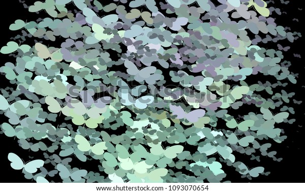 Abstract Halftone Background Flying Butterflies Vector Stock Vector Royalty Free 1093070654 0847