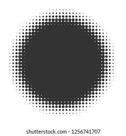 Abstract Halftone Background frame. Isolated backdrop