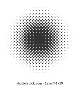 Abstract Halftone Background frame. Isolated backdrop