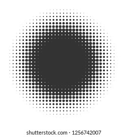 Abstract Halftone Background frame. Isolated backdrop