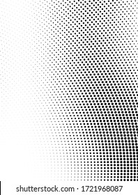 Abstract Halftone Background. Futuristic Grunge Pattern, Circle Of Dots. Vector Art Texture For Printing On Posters, Packages, Wrapping Paper