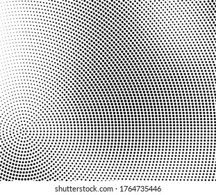 Abstract halftone background. Futuristic grunge pattern, circle of dots. Vector art texture for printing on posters, packages, wrapping paper