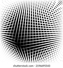 Abstract halftone background, geometric dynamic pattern, vector texture.