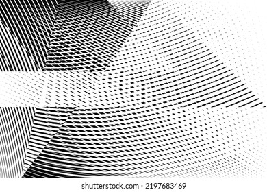 Abstract halftone background, geometric dynamic pattern, vector texture.