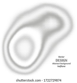 
Abstrakter Halbtonhintergrund grauer Kreise. Design-Element