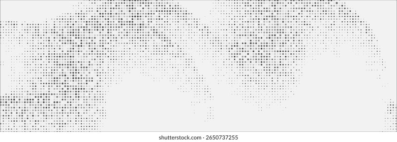Abstract halftone background. Grunge halftone dots texture. Futuristic technology 