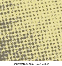 Abstract halftone background with grunge texture