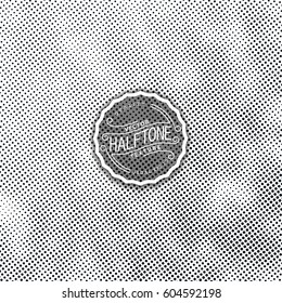 Abstract halftone background. High quality vector trace. 