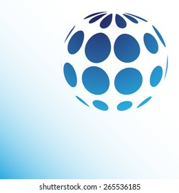 Abstract halftone. Abstract background illustration. Blue