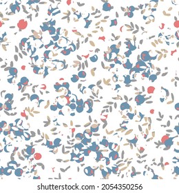 Abstract halftone background with a lot of leaf and half circle. Raster clip art.Seamless green basil pattern, cooking spices background with natural summer floral on white background.