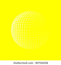 Abstract halftone background light-box
